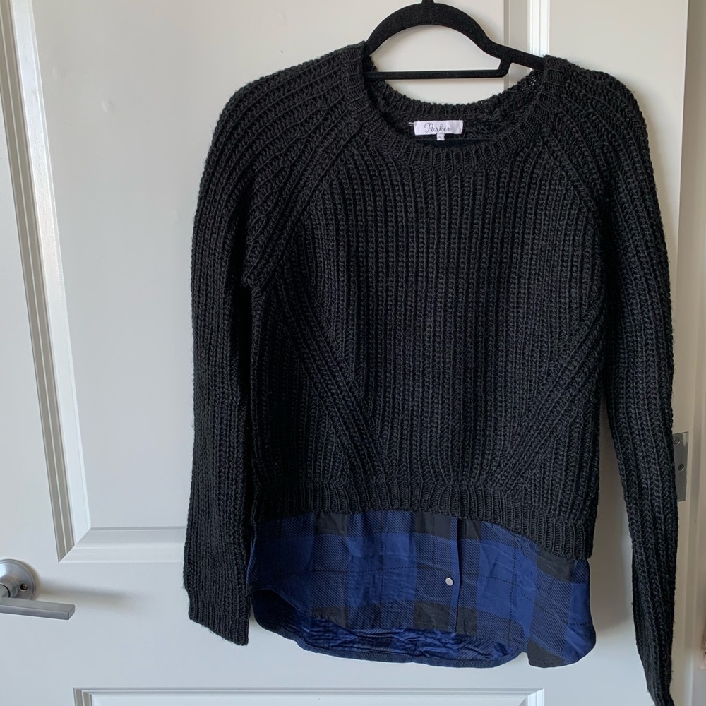Parker sweater with attached blouse